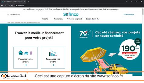 sofinco service recouvrement téléphone|Contacter le service client Sofinco